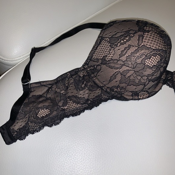 Victoria's Secret BioFit Multi-Way Black Lace Bra 34D - Picture 2 of 5